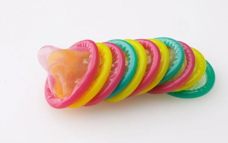 Rubber latex condom